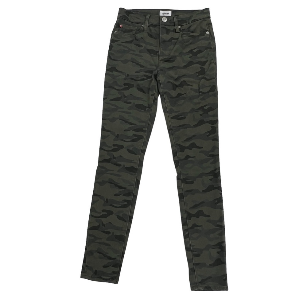 NWT Hudson Blair High Rise Skinny Ankle Green Camouflage Jeans Size 25 Women’s